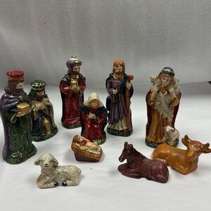 Vintage Nativity set
